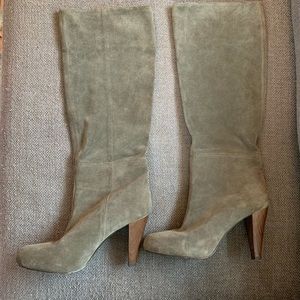 Joie Suede Tan Knee-High Boots